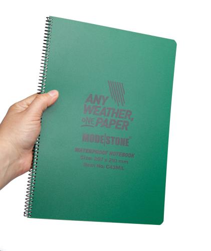 Modestone A4 Waterproof Notebook.