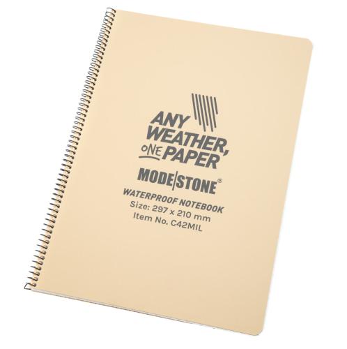 Modestone A4 Waterproof Notebook.
