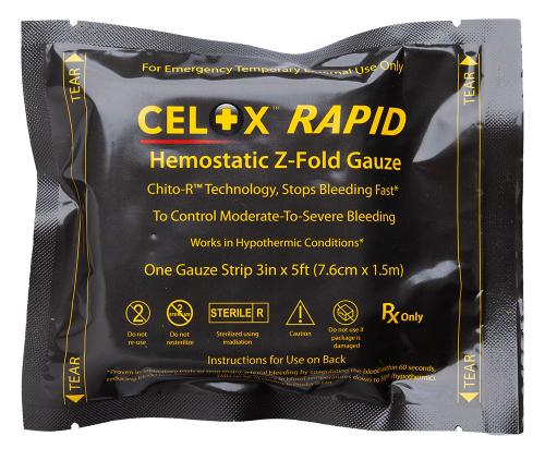 Celox Rapid 5ft Z-Fold Gauze