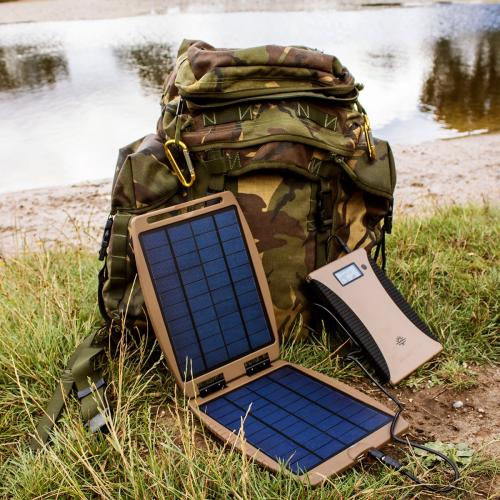 Powertraveller Tactical Solargorilla solar charger. Combine with the Powerrgorilla power bank when the weather is unstable. Powergorilla is sold separately.