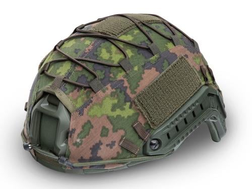 Särmä TST Helmet Cover. Also fits XL-sized shells. This cover was soaked with water before mounting, but it is not required.