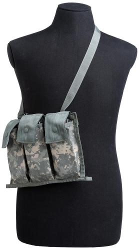 US MOLLE II Bandoleer Ammunition Pouch, UCP, Surplus. Magazines are not included.