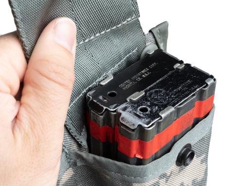 US MOLLE II Bandoleer Ammunition Pouch, UCP, Surplus. One compartment holds two 30 round AR-15 magazines. Magazines are not included.