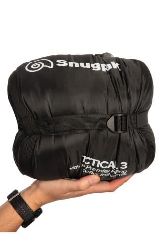 Snugpak Tactical 3 Sleeping Bag. Comes with a compression bag, 23 x 20 cm / 9" x 8".
