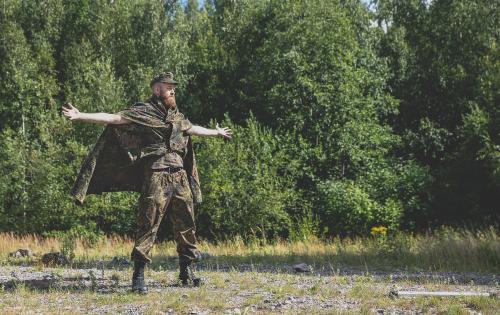 BW Cargo Pants, Flecktarn, New.
