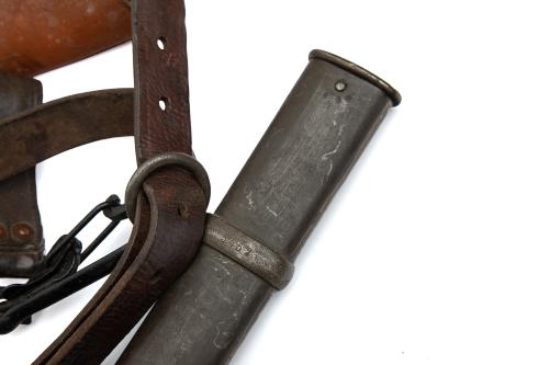 Dragoon Officer's Full-Length Sword, with Leather Strap, Good Condition.