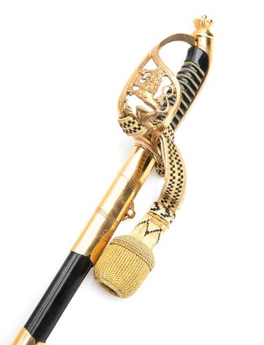 Navy Officer's Sword with Portepee, Very Good Condition.
