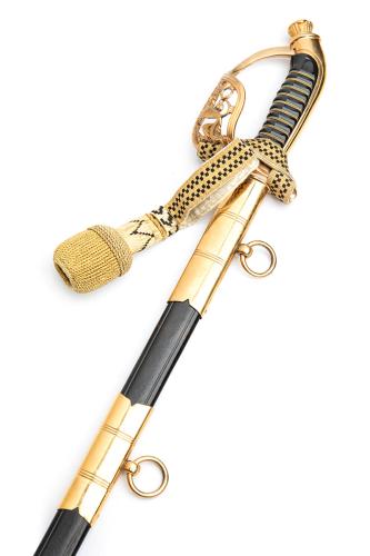 Navy Officer's Sword with Portepee, Very Good Condition.