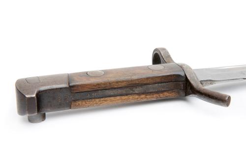 M 28 Bayonet with Sheath, Polished Blade, Average-Good Condition.