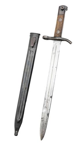 M 28 Bayonet with Sheath, Polished Blade, Average-Good Condition