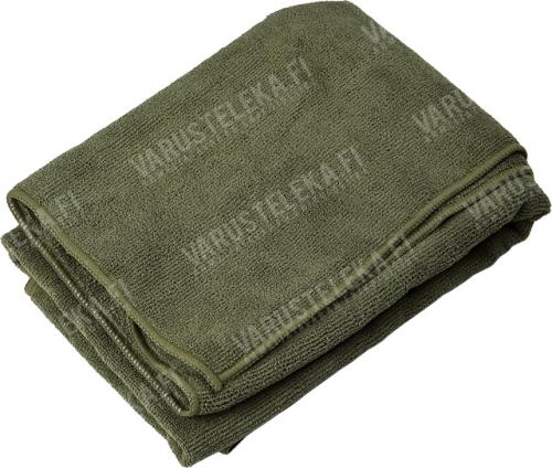 Mil-Tec microfibre towel with carrying bag, olive drab Mil-Tec microfibre towel with carrying bag, olive drab