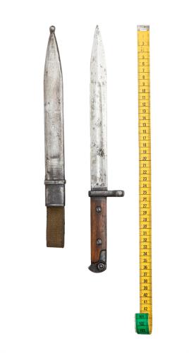 M.1940 Tokarev Bayonet with Sheath and Frog, Good Condition.