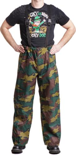 Belgian Rain Pants, Jigsaw Camo, Unissued, Surplus Belgian Rain Pants, Jigsaw Camo, Unissued, Surplus
