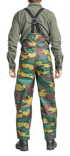 Belgian Rain Pants, Jigsaw Camo, Unissued, Surplus.
