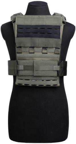 CPE SOF Plate Carrier. Detachable, laser cut MOLLE/PALS front panel.