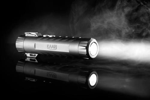 Kaari Loimu X2 Plasma Lighter. The other end features a 100-lumen flashlight
