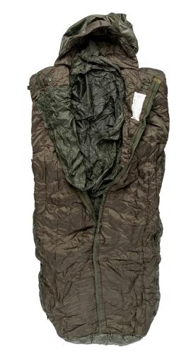 Greek "Pattern 58" Sleeping Bag, Surplus. Heavy-duty zipper closure.