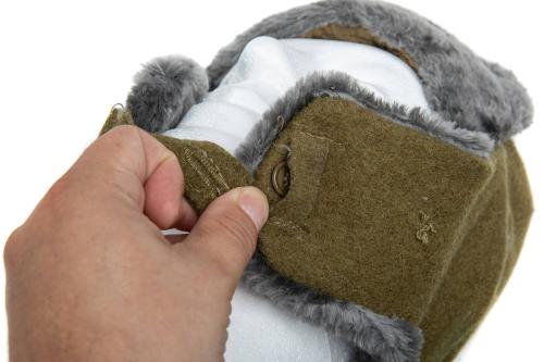 Romanian Winter Fur Hat, Surplus.