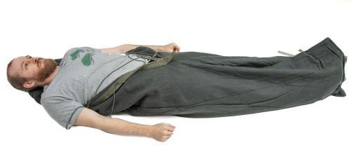 Greek Wool Sleeping Bag, Surplus. If you leave the head outside, you can also fit taller folks.