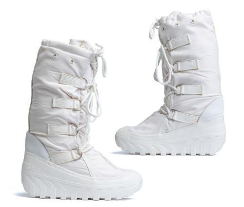 Italian Winter Boots, "Moon Boots", Unissued. Now this is something fantabulous! White winter boots of the Italian army’s alpine troops. Comfortable and stylish in that retro space-age kinda way.