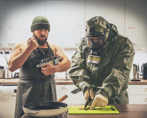 Czechoslovakian OPCH 70 Rubber NBC Coverall, Surplus. Suitable for cooking.