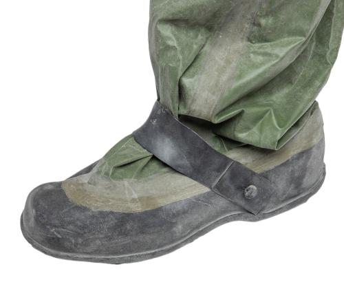 Czechoslovakian OPCH 70 Rubber NBC Coverall, Surplus. A shoe fits inside here.