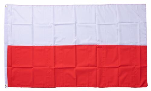 Flag of Poland, 150 x 90 cm / 59" x 35". 