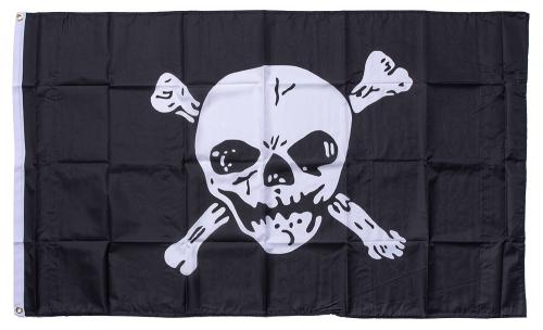 Jolly Roger flag, 150 x 90 cm / 59" x 35"