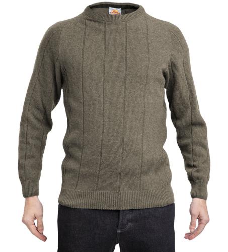 Arctic Circle Wool Sweater w. Rib Sides, Model 4908.
