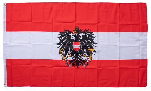 Flag of Austria, 150 x 90 cm / 59" x 35". 