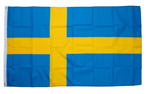 Flag of Sweden, 150 x 90 cm / 59" x 35". 
