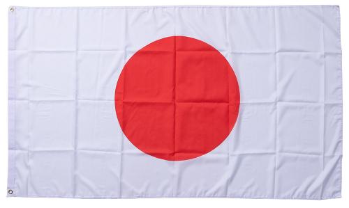 Flag of Japan, 150 x 90 cm / 59" x 35". 