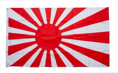 Japanese Navy war flag, 150 x 90 cm / 59" x 35". 