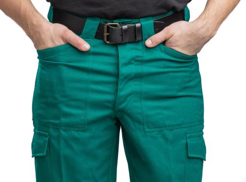 Austrian Anzug 75 Cargo Pants, Funny Green, Surplus. Big belt loops can take most belts.