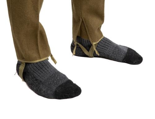 Romanian Wool Pants, Surplus. These foot loops will keep your pant legs in order.