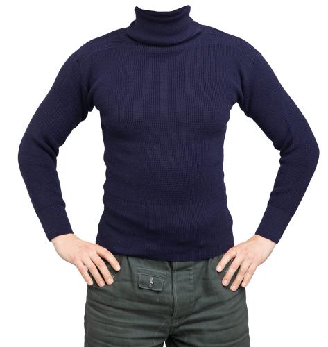 Italian Navy Turtleneck Sweater, Surplus