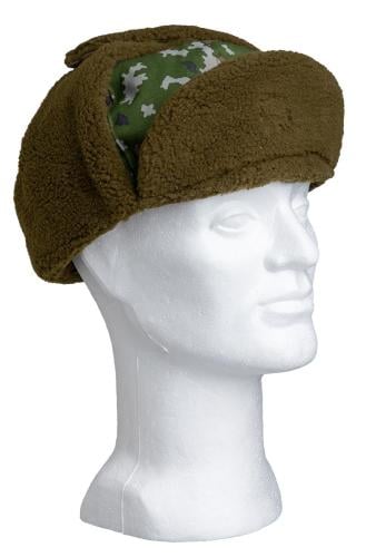 Finnish M05 Winter Hat. The original Finnish military fur hat.