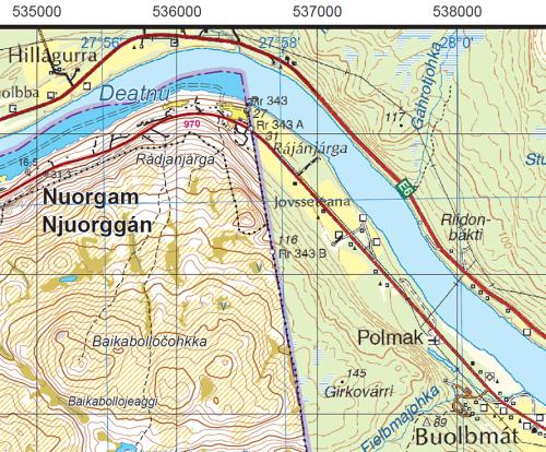 Karttakeskus Topo Map. 