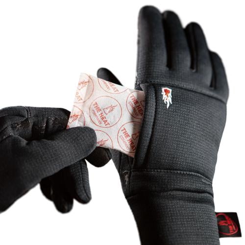 The Heat Company Wind Pro Liner Gloves. Pocket on the back of the palm for hand warmers that are sold separately
