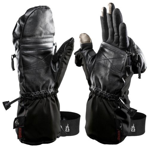 The Heat Company Heat 3 Smart Winter Gloves. Two in one: Extra warm mitten with an integrated liner.