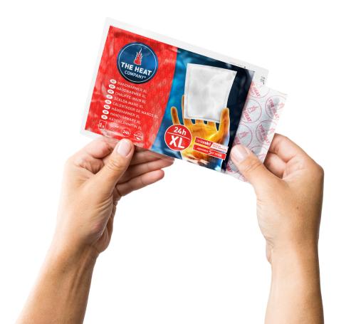 The Heat Company Handwarmer XL. The package contains a single warmer.