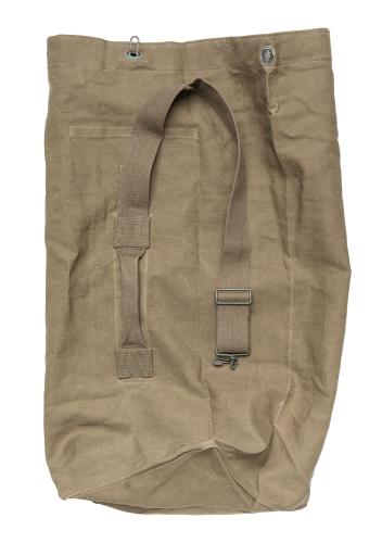 French Canvas Duffle Bag, Green, Surplus. 