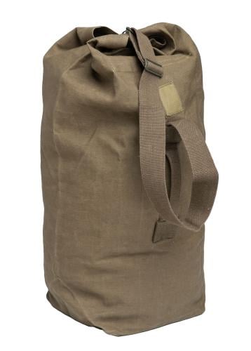 French Canvas Duffle Bag, Green, Surplus