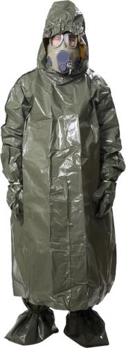 Czech nuclear protective poncho, with hood and "boots", surplus Czech nuclear protective poncho, with hood and "boots", surplus