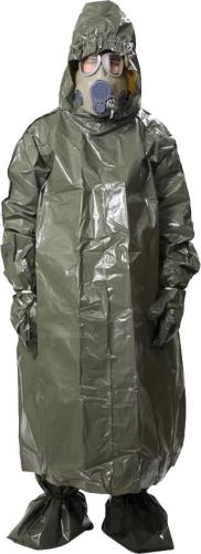 Czech nuclear protective poncho, with hood and "boots", surplus