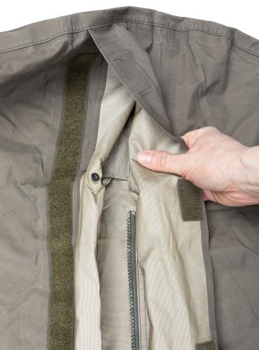 BW Sleeping Bag Gore-Tex Cover. There is a velcro storm flap on the zipper.