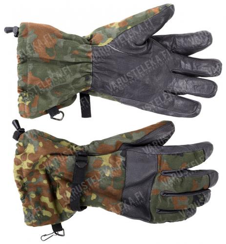 BW winter combat gloves, Flecktarn, surplus. 