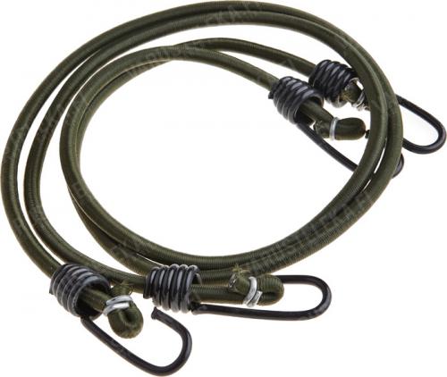 Mil-Tec bungee cords with hooks, pair, olive drab Mil-Tec bungee cords with hooks, pair, olive drab