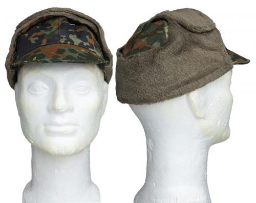 BW field cap, cold weather, Flecktarn, surplus. 