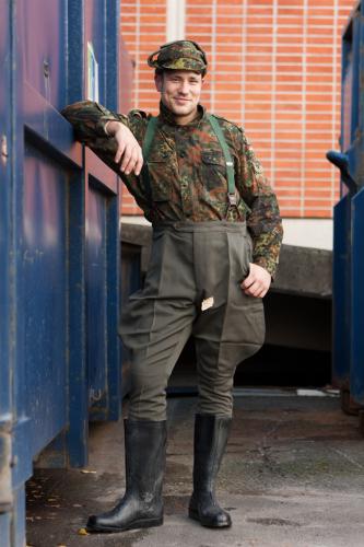 BW field cap, cold weather, Flecktarn, surplus.